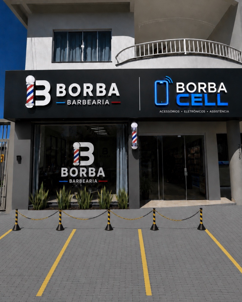 Fachada da loja Borba Cell em Sorriso-MT